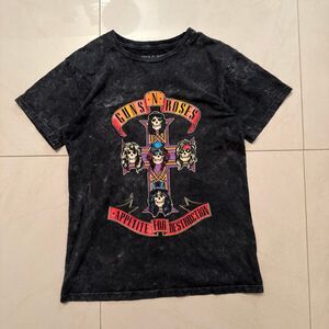 Men's Guns N' Roses Appetite For Destruction Cross Mineral Wash Graphic Tee